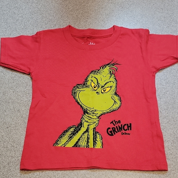 Dr. Seuss The Grinch Red Short Sleeve Tee SIZE 4 - Picture 1 of 8